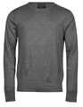 Heren Trui Tee Jays 6000 Grey Melange